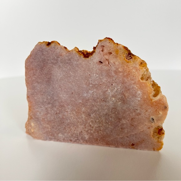 Pink Amethyst Half Polished Half Rough Display Specimen From Brazil New Crystal - Picture 3 of 10